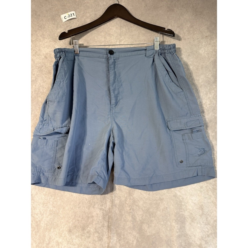 Reel Legends Shorts Olive Green Cargo Fishing Outdoor Hiking Men's Size XL